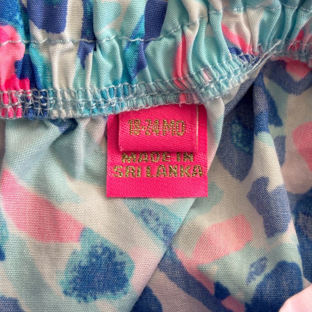 Lilly Pulitzer Baby Girl Shift Dress Breakwater Party Wave - Size: 18-24 Months - Picture 9 of 10